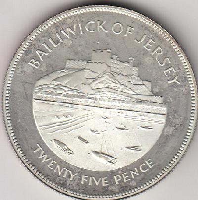 Beschrijving: 25 Pence JUBILEE SHIP